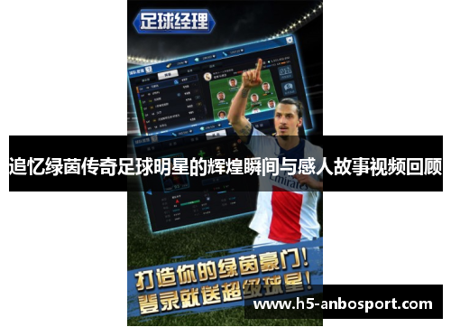 追忆绿茵传奇足球明星的辉煌瞬间与感人故事视频回顾